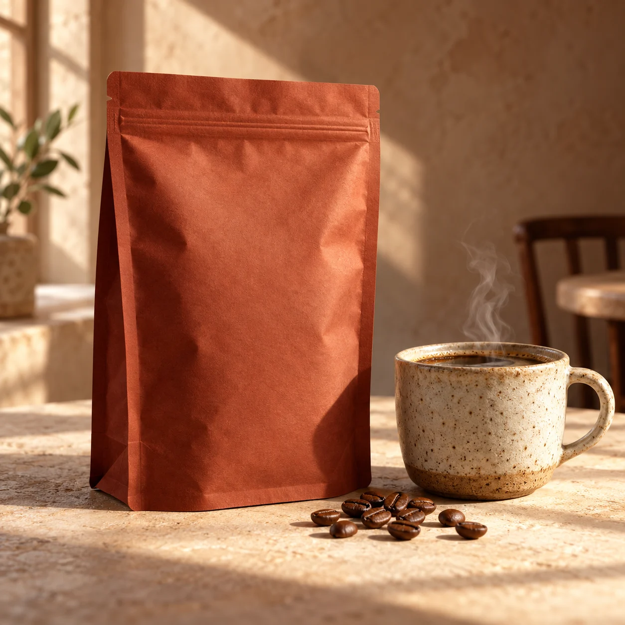 Coffee product photography prepared for a planned social media campaign